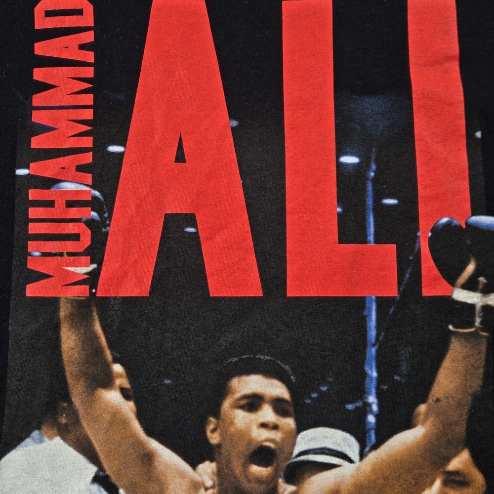 Muhammad Ali T-Shirt Mens Large Black World Champion Boxing Graphic Tee (T7) - Picture 5 of 10